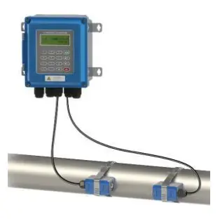 Wall Mounted Ultrasonic Flowmeter with clamp-on transducer